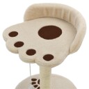 Vidaxl Kloretre Med Klorestolpe I Sisal 40 cm Beige Og Brun