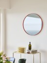 HAY Arcs Mirror speil Ø60 cm Red