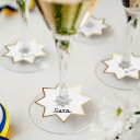 Dynäs Import Glassmarkører Stjerner Hvite 12-pakning 70332