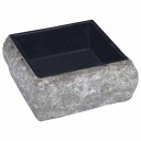 vidaXL Vask 30x30x13 cm marmor svart