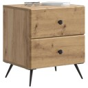  Nattbordskap med skuff 2 pcs Artisan eik 43 x 34,5 x 47,5 cm