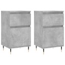 vidaXL Skjenker 2 stk betonggrå 40x35x70 cm konstruert tre
