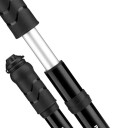 Rockbros 810PCS-HP Mini sykkelpumpe i aluminium, 100 PSI - Svart