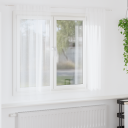  Gardiner med gardiner 2 pcs Hvit Polyester