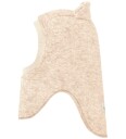 Huttelihut Ull Balaclava med Ører for Barn - Sand Melange - 1-2 år