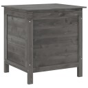 vidaXL Putekasse antrasitt 50x49x56,5 cm heltre gran