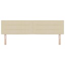  Sengegavl Linjer Design Krem 180 cm Stoff