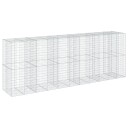 Gabionkurv med deksel 550x100x200 cm galvanisert jern