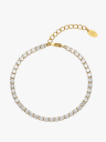 Who Is She Tennis Bracelet Gull ONE SIZE