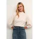 Kaffe Dame Strikkevarer Beige L,