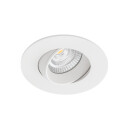 Norlux Icarus lavtbyggende downlight Isosafe 7W RA95 2700K 68-83 mm dimbar - Hvit