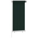 vidaXL Utendørs rullegardin 65 (B) x 140 (H) cm mørkegrønn HDPE