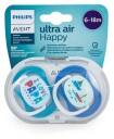 Philips Avent Pacifier Ultra Air Sutter 6/18måneder 2 stk Dreng