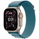 Apple Watch Ultra 3 GPS + Cellular 49mm Natural Titanium Case with Light Blue Alpine Loop   Large