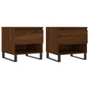  Salongbord 2 stk brun eik 50x46x50 cm konstruert tre 8721012112506