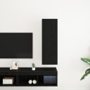  TV skap Veggmontert Svart eik 30.5 x 30 x 90 cm Konstruert tre