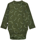 Hummel Body L/æ hmlObi Olive Natt 1 år 80 Langermet Body Grønn