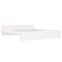 vidaXL Sengeramme hvit heltre 160x200 cm