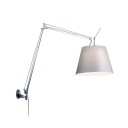 Artemide Tolomeo Mega Vegglampe m/Dimmer Ø320 Alu/Grå