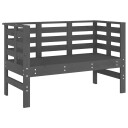  Hagebenk grå 111,5x53x71 cm heltre furu 825137