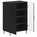 vidaXL Sko Skap HAARLEM 59,5 x 39,5 x 89,5 cm Konstruert tre Svart