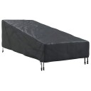 VidaXL Hagemøbeltrekk Svart 210 x 80 x 75 cm Vanntett Oxford 210D
