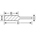 Bahco A0616AL06E Fil for aluminium 6 x 16 x 51 mm Maskintilbehør & forbruk
