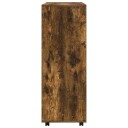 vidaXL Garderobe røkt eik 80x40x110 cm konstruert tre