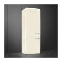 Smeg FAB38LCR6 481L Retro Kombiskap i Krem med Multiflow og Life Plus Skuff