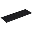 vidaXL Trappetrinn 10 stk 25x75 cm gummi