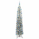  Kunstig juletre med 300 LED grønn 240 cm PVC og stål og plast