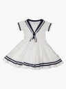 Geggamoja Sailor Dress White 86 92