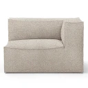 Ferm Living Catena Sofa Armrest Right L401   Confetti Bouclé   Light Grey