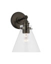 Visual Comfort Parkington Small Single Wall Light Bronze/Clear glass