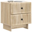  Nattbordskap med skuff 2 pcs Sonoma eik 43 x 34,5 x 47,5 cm