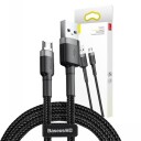 Baseus Cafule Micro USB Kabel 2.4A 1m Grå/Svart