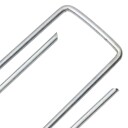  Jordplugger U-formet 25 stk 15x3,5 cm galvanisert stål
