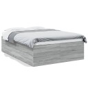  Sengeramme grå sonoma 140x190 cm konstruert tre 8721102615801