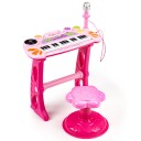 Keyboard piano med mikrofon mp3 Rosa