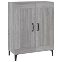 vidaXL Skjenk grå sonoma 69,5x34x90 cm konstruert tre