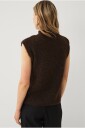 Ellos Collection   Finstrikket vest   Brun