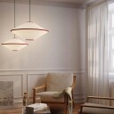 Edgeform Tafta Taklampe Ø65 Rød/Off-White