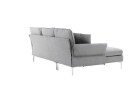 Venture Design Toulouse 3-setersofa Krom/grå 212-115 x 84 cm Grå