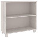 vidaXL Skjenk HAMAR hvit 85x35x80 cm heltre furu