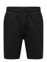ONLY & SONS Onskian Life Reg Seersucker Shorts Noos   Black   S
