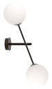 Emibig Linear vegglampe - Svart/Opal glass