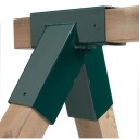 Hjørnebeslag 90x90mm for huskestativ/lekestativ