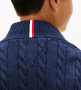 Tommy Hilfiger Cotton Cable Half Zip Sweater Navy 128