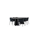 Venture Home Spisegruppe Venture Home Bootcut med 6 stk Selma Stoler GR23773