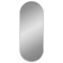 vidaXL Veggspeil sølv 50x20 cm oval